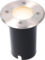 Lednify Smart WiFi LED GU10 5W CCT en Grondspot Maisy - Rond - RVS - IP65 Waterdicht