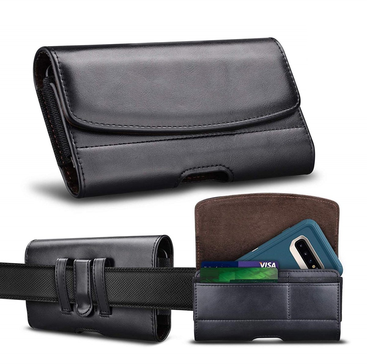 Luxe Riem Holster Hoesje 5.0 Hoesje - Zwart