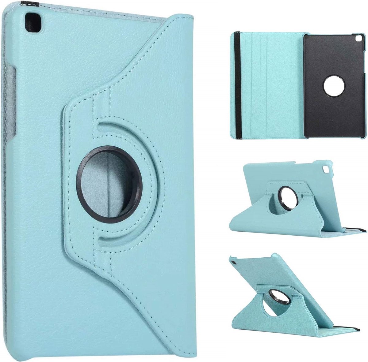 Ntech Hoesje Geschikt Voor Samsung Galaxy Tab A 8.0 (2019) Draaibaar Hoesje - Turquoise