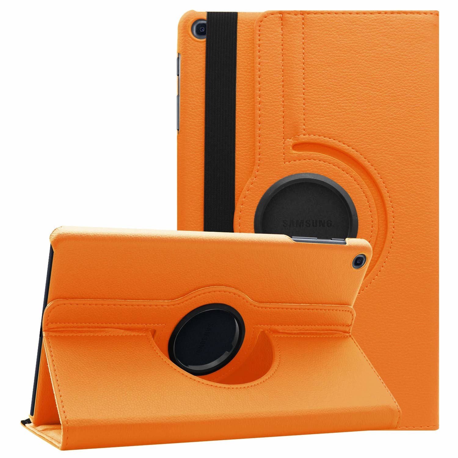 Samsung Tab A 10.1 hoes Oranje - Galaxy Tab A 2019 hoes draaibare cover Hoesje voor de Samsung Galaxy Tablet A 10.1