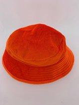 Oranje hoedje fluweel