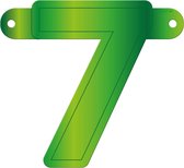 Banner letter 7 lime groen