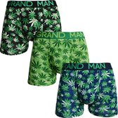 Grandman boxershort 3-PACK 5013 - Maat XL met Wiet print