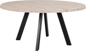 Rowico Fred Ronde Eettafel 160 Cm - Massief Eiken - Whitewash