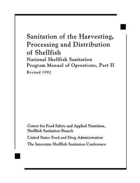 Sanitation of the Harvesting, Processing, and Distribution o ... - cover