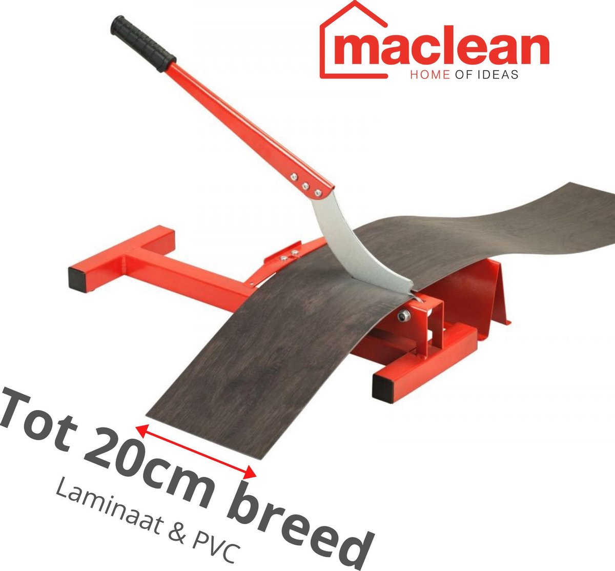 Laminaatsnijder - PVC knipper - 20cm breed - Voor Laminaat en PVC - MacLean