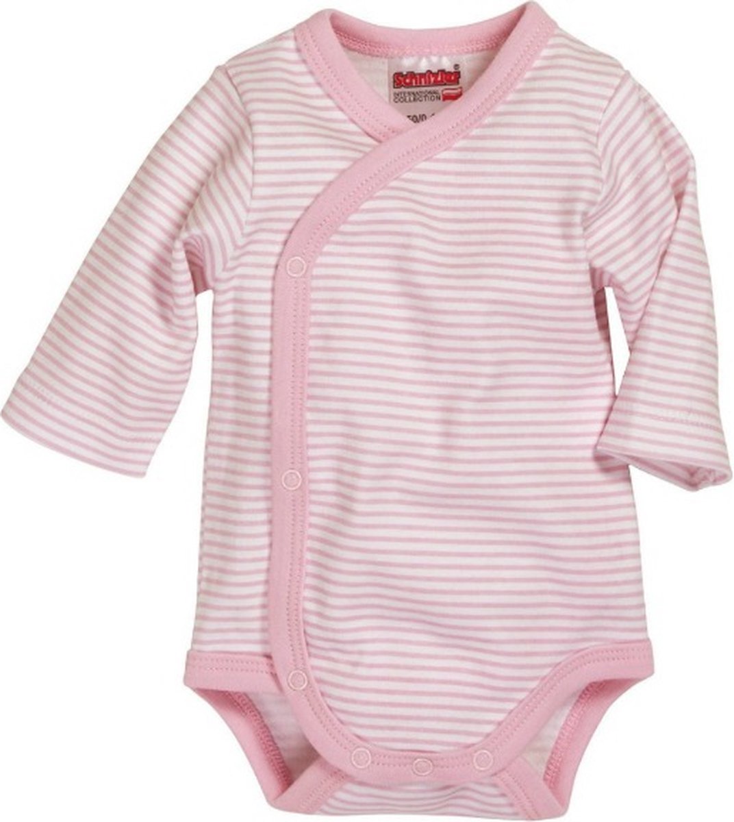Playshoes Schnizler overslagromper lange mouwen streep roze