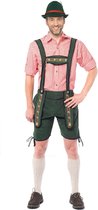 "Goedkope lederhose voor mannen, type Johan. Korte lederhosen groen maat XL"