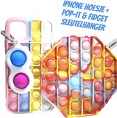 Ultrasativa® Apple iPhone 11 Pro Max Pop It Hoesje –Simple Dimple - L