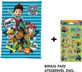 Paw Patrol fleece deken - plaid 100 x 140 cm Warm & Zacht