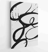 Earth tones organic shape Art design for poster, print, cover, wallpaper, Minimal and natural wall art. 2 - Moderne schilderijen – Vertical – 1868903788 - 50*40 Vertical