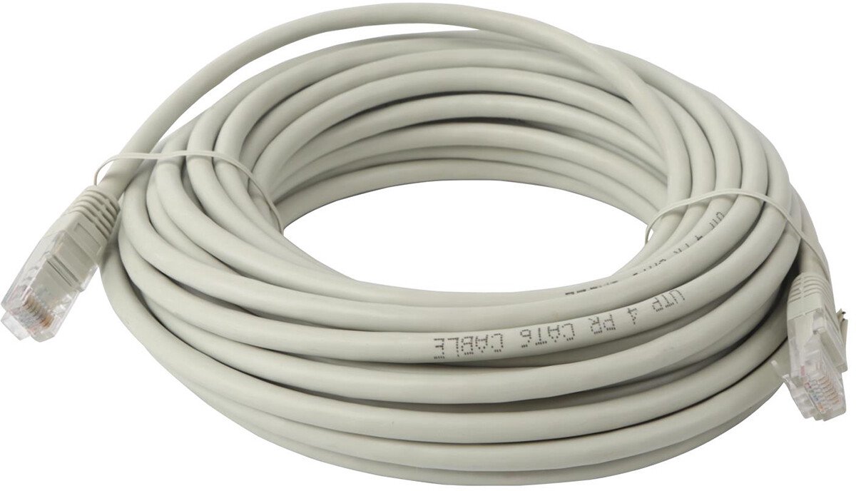 Netwerkkabel - Internetkabel - Aigi Atryn - Cat6 UTP Kabel RJ45 - 10 Meter - Koper - Grijs