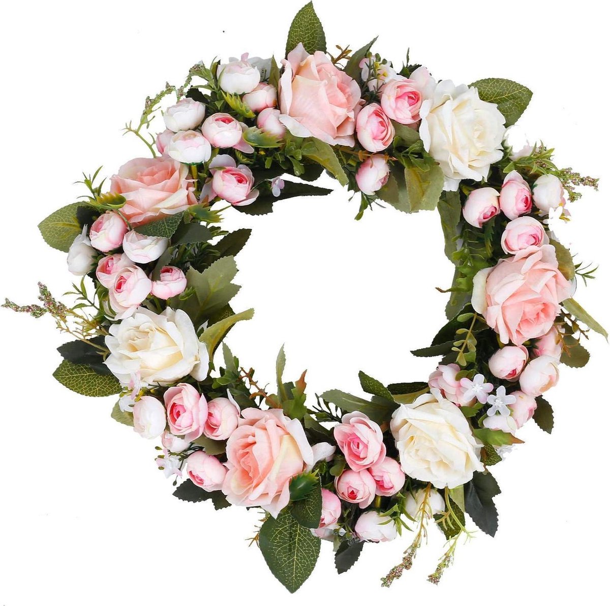 Couronne florale | Chapelet | Couronne décorative | Fleurs artificielles |  Plastique |... | bol