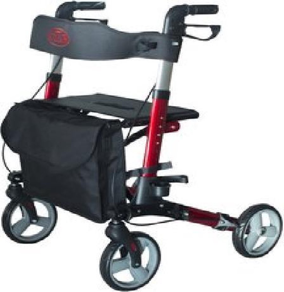 Goedkoopste Antar rollator Rood - Rollator - Lichtgewicht en opvouwbaar - Binnen en buiten