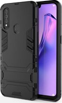OPPO A31 Hoesje - Mobigear - Kickstand Serie - Hard Kunststof Backcover - Zwart - Hoesje Geschikt Voor OPPO A31