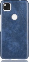 Mobigear Hoesje geschikt voor Google Pixel 4a Telefoonhoesje Hardcase | Mobigear Excellent Backcover | Pixel 4a Case | Back Cover - Blauw