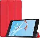 Lenovo Tab E7 Hoes - Mobigear - Tri-Fold Serie - Kunstlederen Bookcase - Rood - Hoes Geschikt Voor Lenovo Tab E7