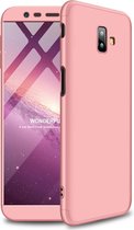 Samsung Galaxy J6 Plus Hoesje - Mobigear - 360 Serie - Hard Kunststof Backcover - Roségoud - Hoesje Geschikt Voor Samsung Galaxy J6 Plus