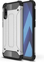 Samsung Galaxy A70 Hoesje - Mobigear - Outdoor Serie - Hard Kunststof Backcover - Zilver - Hoesje Geschikt Voor Samsung Galaxy A70