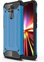 Huawei Mate 20 Lite Hoesje - Mobigear - Outdoor Serie - Hard Kunststof Backcover - Blauw - Hoesje Geschikt Voor Huawei Mate 20 Lite