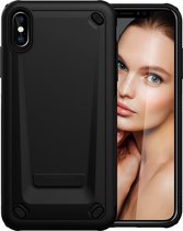 Mobigear Armor Hardcase Hoesje - Geschikt voor iPhone XS Max - Zwart