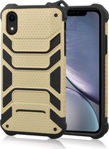 Mobigear Armor Hardcase Hoesje - Geschikt voor Apple iPhone Xr - Goud