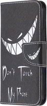 Apple iPhone 12 Pro Hoesje - Mobigear - Design Serie - Kunstlederen Bookcase - Do Not Touch - Hoesje Geschikt Voor Apple iPhone 12 Pro