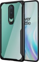 OnePlus 8 Hoesje - Mobigear - Acrylic Serie - Hard Kunststof Backcover - Transparant / Zwart - Hoesje Geschikt Voor OnePlus 8