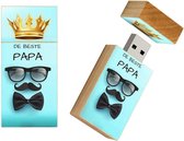 Vaderdag cadeautjes hout usb stick 32gb model 1045 – beste papa, cadeau voor papa, cadeau pap, cadeau papa, cadeau voor papa, liefste papa,