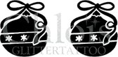 Chloïs Glittertattoo Sjabloon 5 Stuks - Christmas Ornament - Duo Stencil - CH8805 - 5 stuks gelijke zelfklevende sjablonen in verpakking - Geschikt voor 10 Tattoos - Nep Tattoo - G