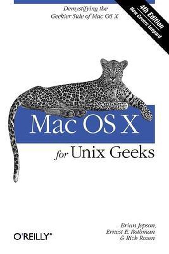 Mac OS X for Unix Geeks 4e - cover