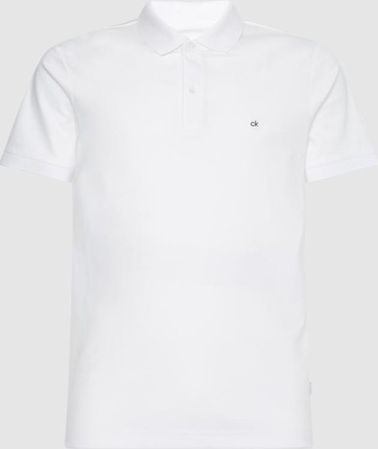 Polo Korte Mouw Slim Fit Wit (K10K107090 - YAF) | bol.com