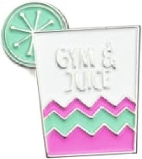 Foto: Cgb giftware gym tonic gym and juice enamel pin badge