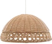 Lumineo Rotan Hanglamp Rond – Gevlochten Krullen –  Ø 35 cm