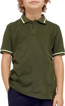 Sundek Mini Brice Poloshirt - Jongens - groen - geel - wit