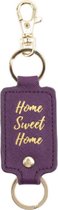 CGB Giftware Willow And Rose 'Home Sweet Home' Purple Keyring