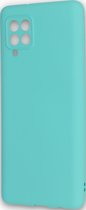 HB Hoesje Geschikt voor Samsung Galaxy A42 5G Turquoise - Siliconen Back Cover