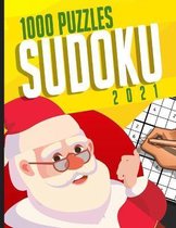 Sudoku 2021: 1000 Sudoku - Facile, Moyen et Difficile - Avec solutions