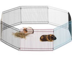 konijnenren - 24 cm hoog - 8-delig - binnen - buiten - staal