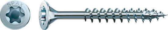 Vis pour aggloméré Spax tête fraisée zinguée T-Star T20 filetage partiel 5.0x120mm (par 200 pièces)