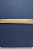 50 vel gekleurd hobby karton / papier, A4 210x297 mm – stevig 240 grams glad karton kleur donkerblauw