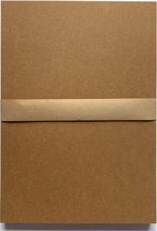 50 feuilles de karton / papier hobby coloré, A4 210x297 mm – robuste 210 grammes 100 % kraft brun recyclé