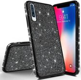 Samsung Galaxy A42 Back Cover Telefoonhoesje | Glitter | Zwart | TPU Hoesje