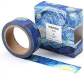 De Sterrennacht | Vincent van Gogh Washi Tapes | Masking Tape | Schilderijen | Kunst | Art | Natuur | Landschappen | Sterren Ruimte Nacht | Prachtige Nachtelijke Hemel | Bullet Jou