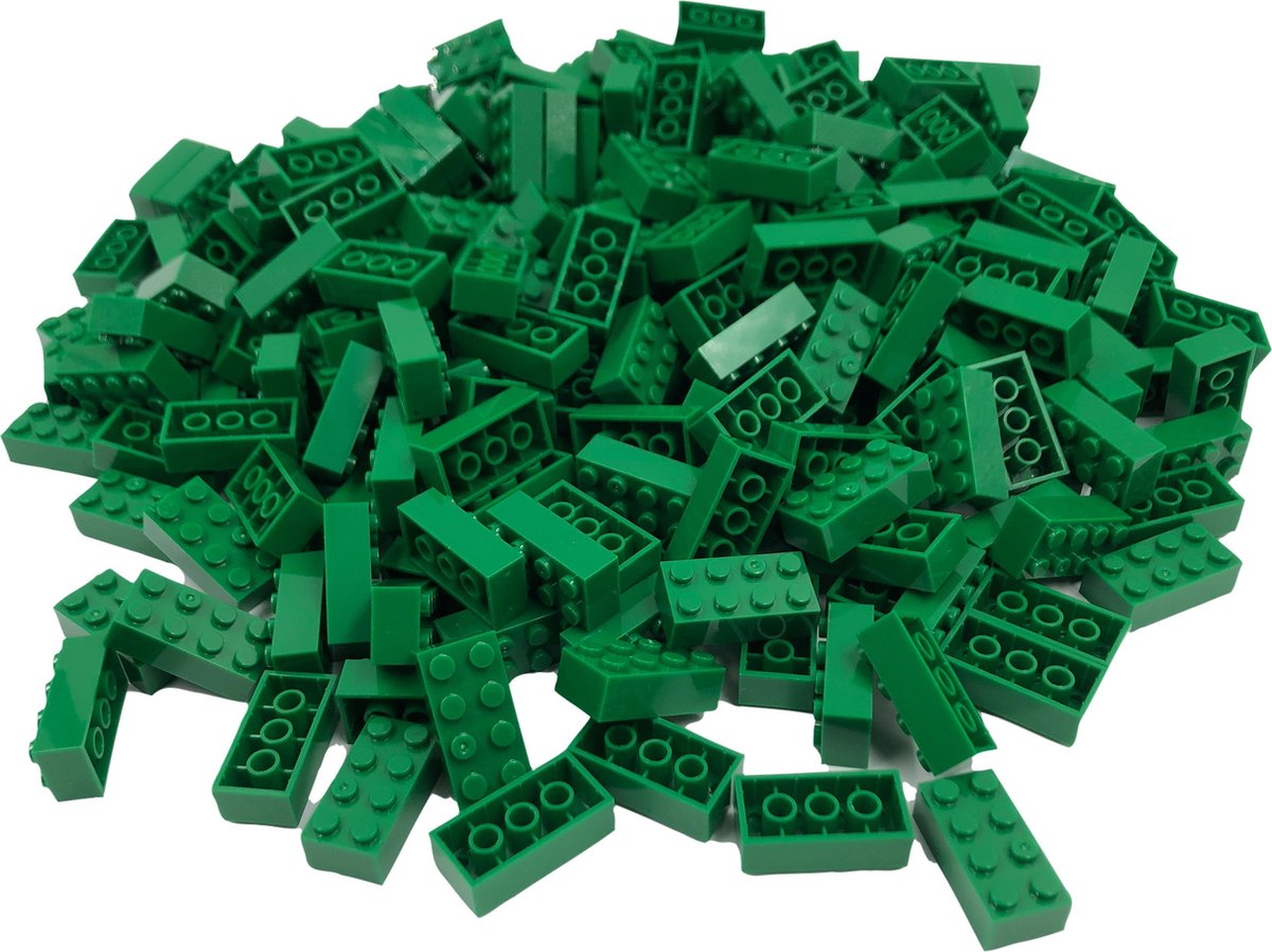 100 Bouwstenen 2x4 | Groen | compatibel met Lego | SmallBricks