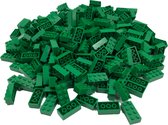 100 Bouwstenen 2x4 | Groen | compatibel met Lego | SmallBricks