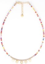 Siidds - summer necklace - beads - coins - multicolor - meerkleurig - necklace - ketting - fashion - accessoire - sieraden - sieraad