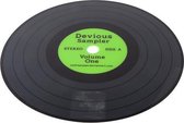 Cosy&Trendy vinyl placemat - Zwart/Groen - Ø 38 cm - Set-12