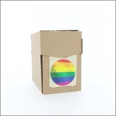 Stickers - sluitzegels - Etiketten - Regenboog etiketten - rond 40 mm - rol van 250 stuks