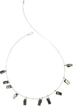 Fotodraad - Zilver - Metaal - IJzerdraad lijn met knijpers voor foto's - Wire rope